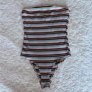 Wild Fable Bodysuit with Multicolor Stripes
